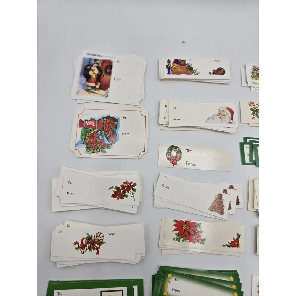 Vintage Christmas Gift Tags Ephemera Unused, Variety!